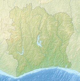 Ver en el mapa topográfico de Costa de Marfil