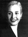 Eva Perón (1919-1952). Political leader of the Nation of Argentina Permission= This image is in the public domain because the copyright of this photograph, registered in Argentina, has expired. (Both at least 25 years have passed after the photograph was created, and it was first published at least 20 years ago, Law 11.723, Article 34 as amended, and Berne Convention Article 7 (4)).