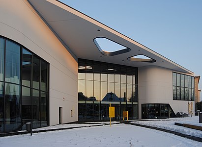 Entrance to the Hanns-Dieter-Hüsch-Bildungszentrum, Moers