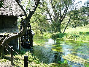 大王わさび農場。 所在地は長野県安曇野市。