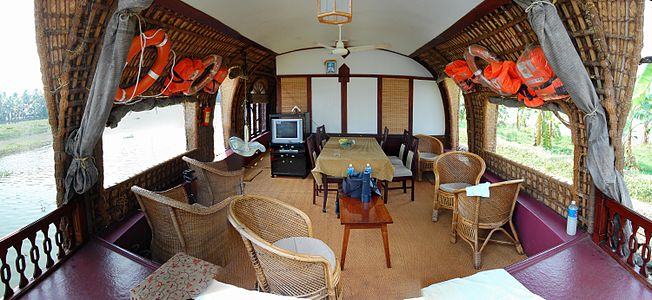 Kerala House Boat interior