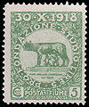 The same stamp without overprint (Michel No. 50 from 1919)