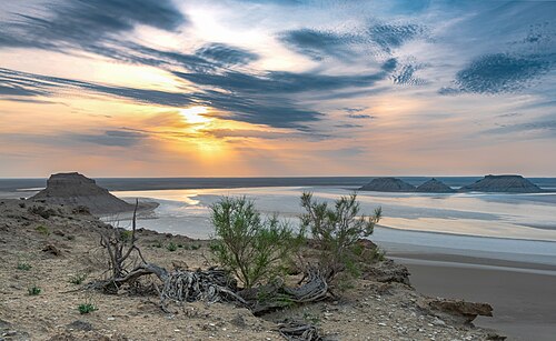 Ustyurt nature reserve. Karakiya district, Mangystau Region, Kazakhstan.