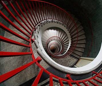 Spiral stairs.