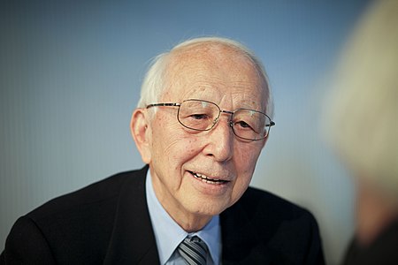 The Japanese architect Fumihiko Maki at MIT Media Lab.