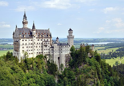 Castle Neuschwanstein from south