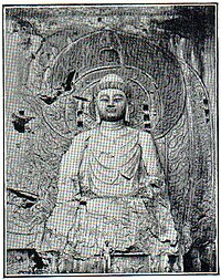 10. Buddha. Kolossalskulptur in Lungmön (China; 675).