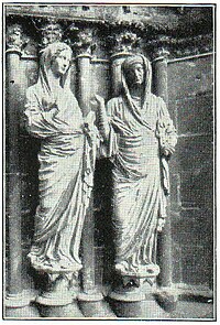 3. Heimsuchung der Maria. Kathedrale zu Reims (13. Jh.).